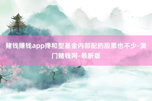 赌钱赚钱app搀和型基金内部配的股票也不少-澳门赌钱网-最新