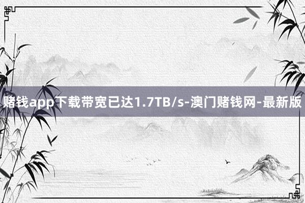 赌钱app下载带宽已达1.7TB/s-澳门赌钱网-最新版